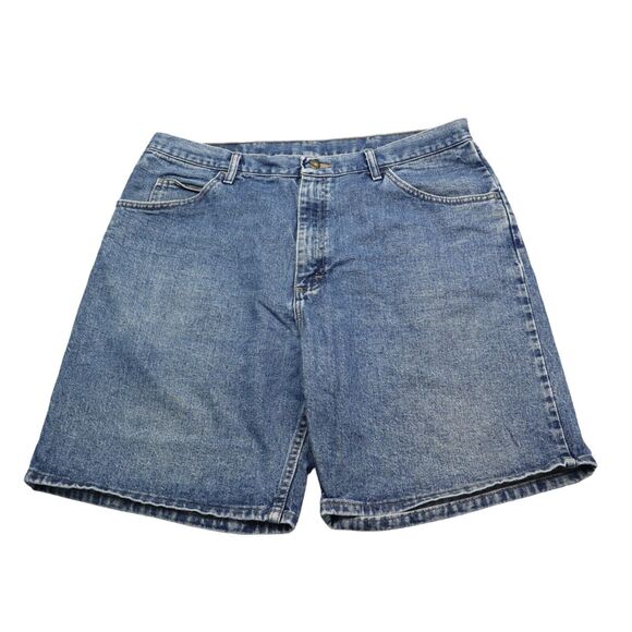 Wrangler Short Mens 38 Blue Jean Western Denim Pocket Workwear Cowboy Outdoor B2 - Picture 1 of 15